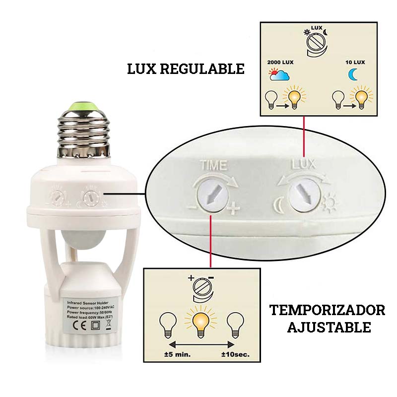 Soporte con sensor de movimiento